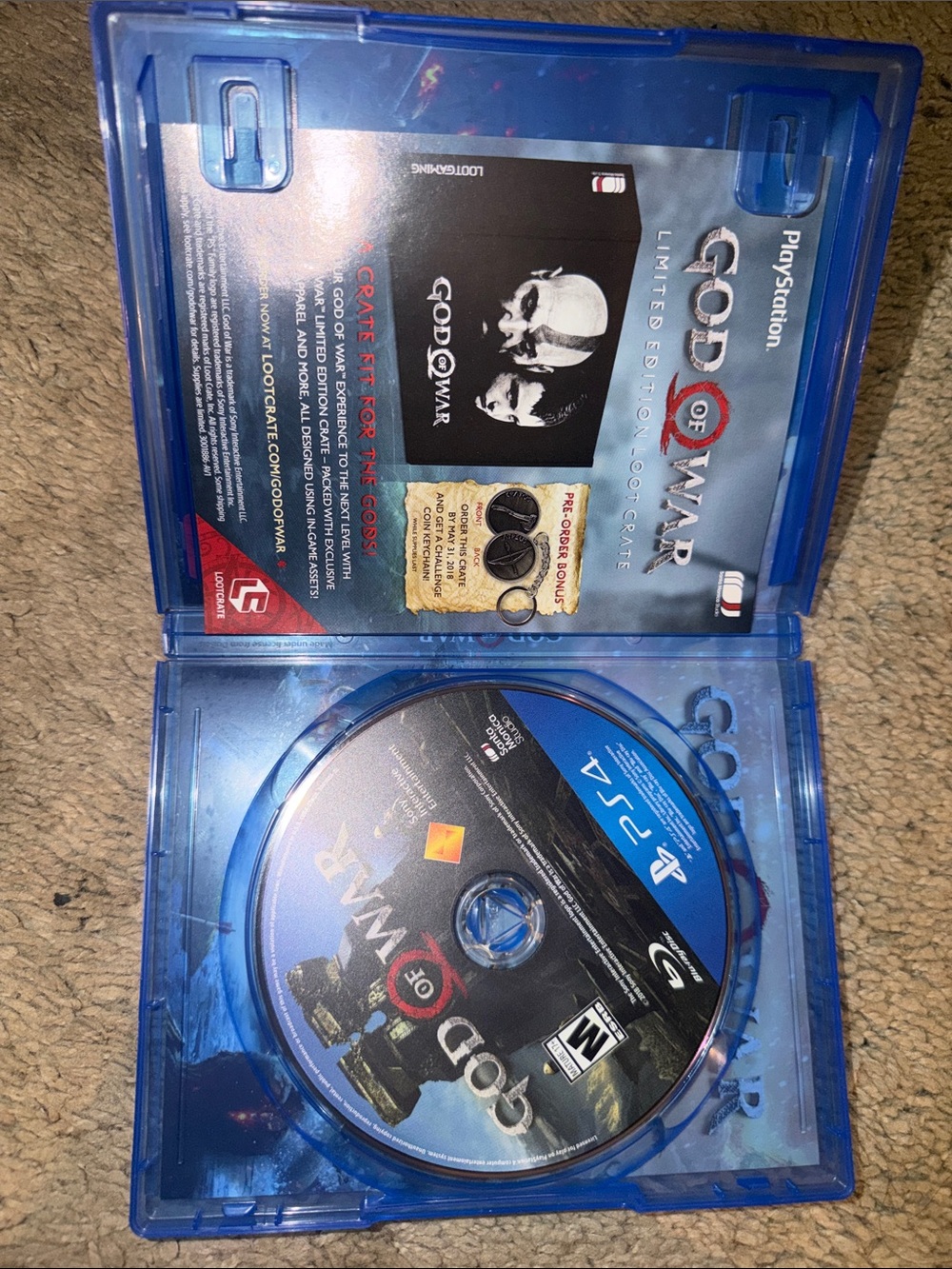 Sony PS4 God of War (Blue) Limited Edition Game Disc